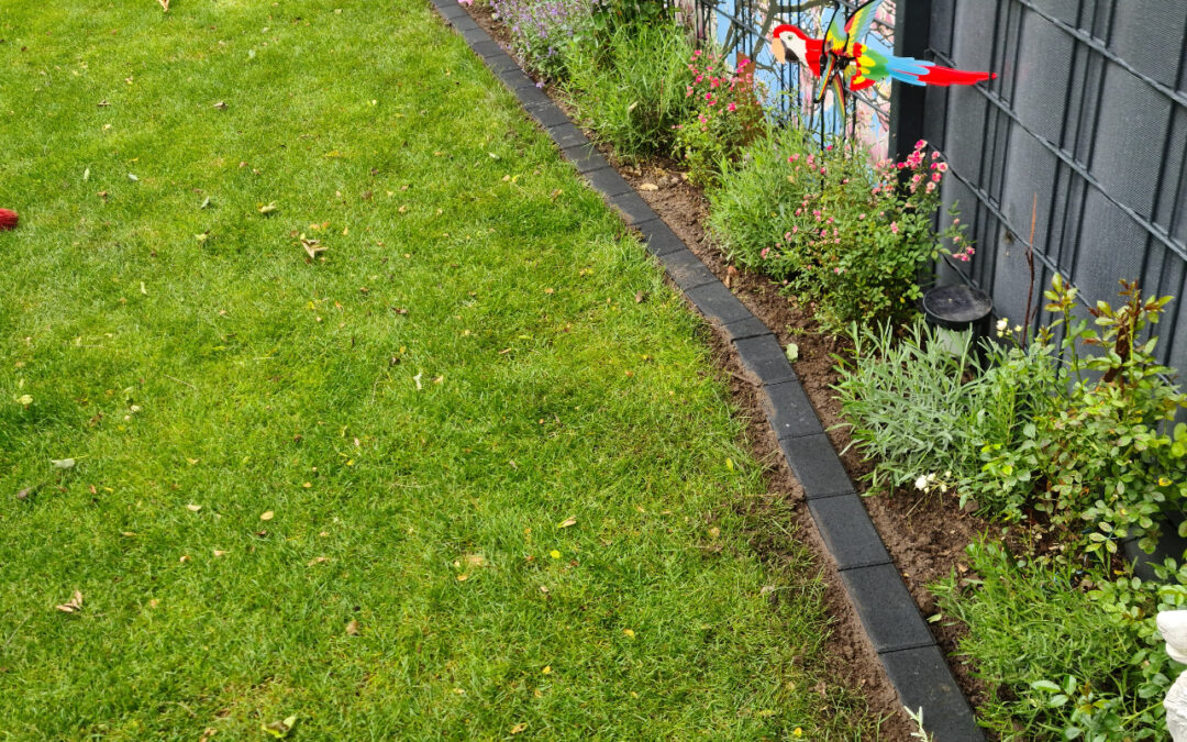 Mähkantensteine setzen in Darmstadt – Präzise Gartenabgrenzung für gepflegte Rasenflächen